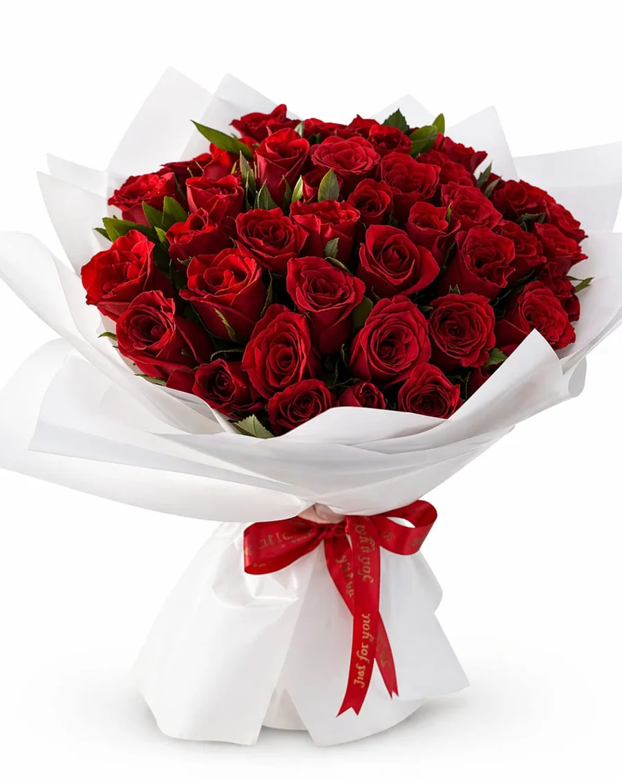 Royale red roses for luxury flower delivery in Agadir